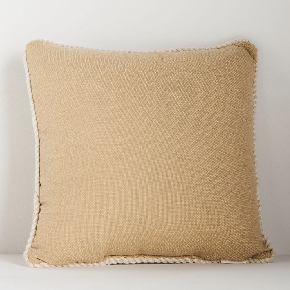 NWT Indoor/Outdoor Greek Key Embroidered Pillow - Picture 2 of 4